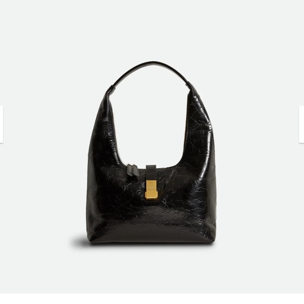 Amy Shehab SMALL CLASSIC LEATHER BAG in black